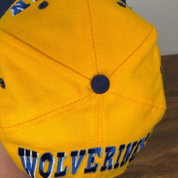 Vintage Unique Michigan Wolverines 90’s SnapBack Top of The World Tag - Picture 6 of 12